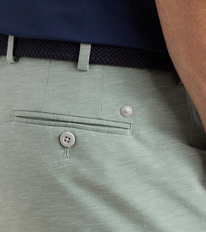 Peter Millar Crown Crafted Surge Linen-Blend Performance Short: Willow