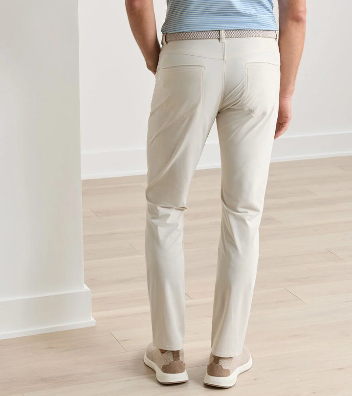 Peter Millar Bingham Performance Five-Pocket Pant: British Cream