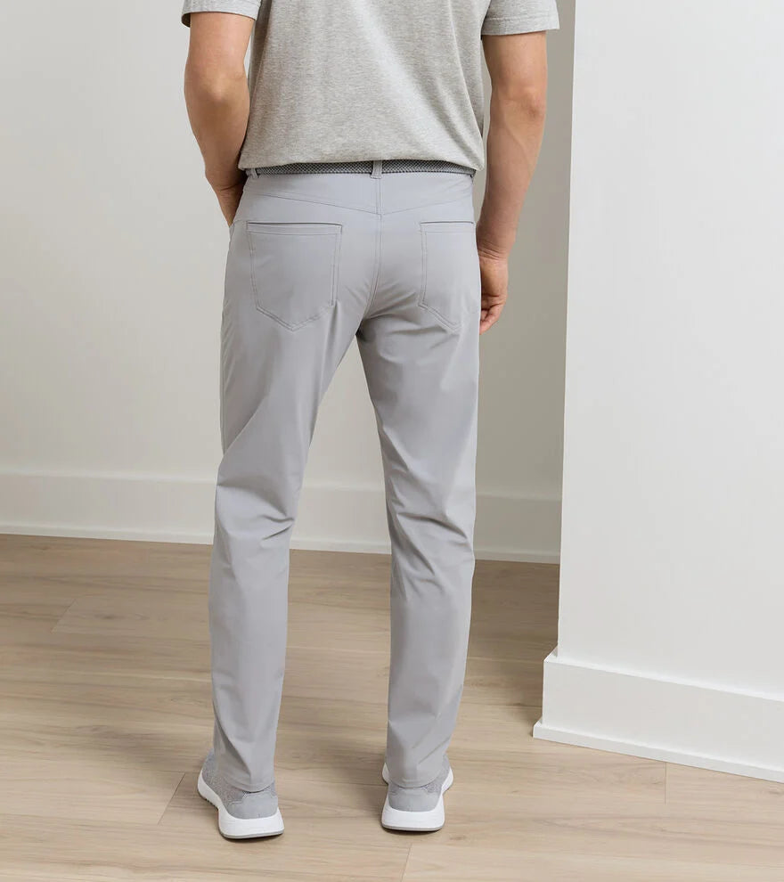 Peter Millar Bingham Performance Five-Pocket Pant: Gale Grey