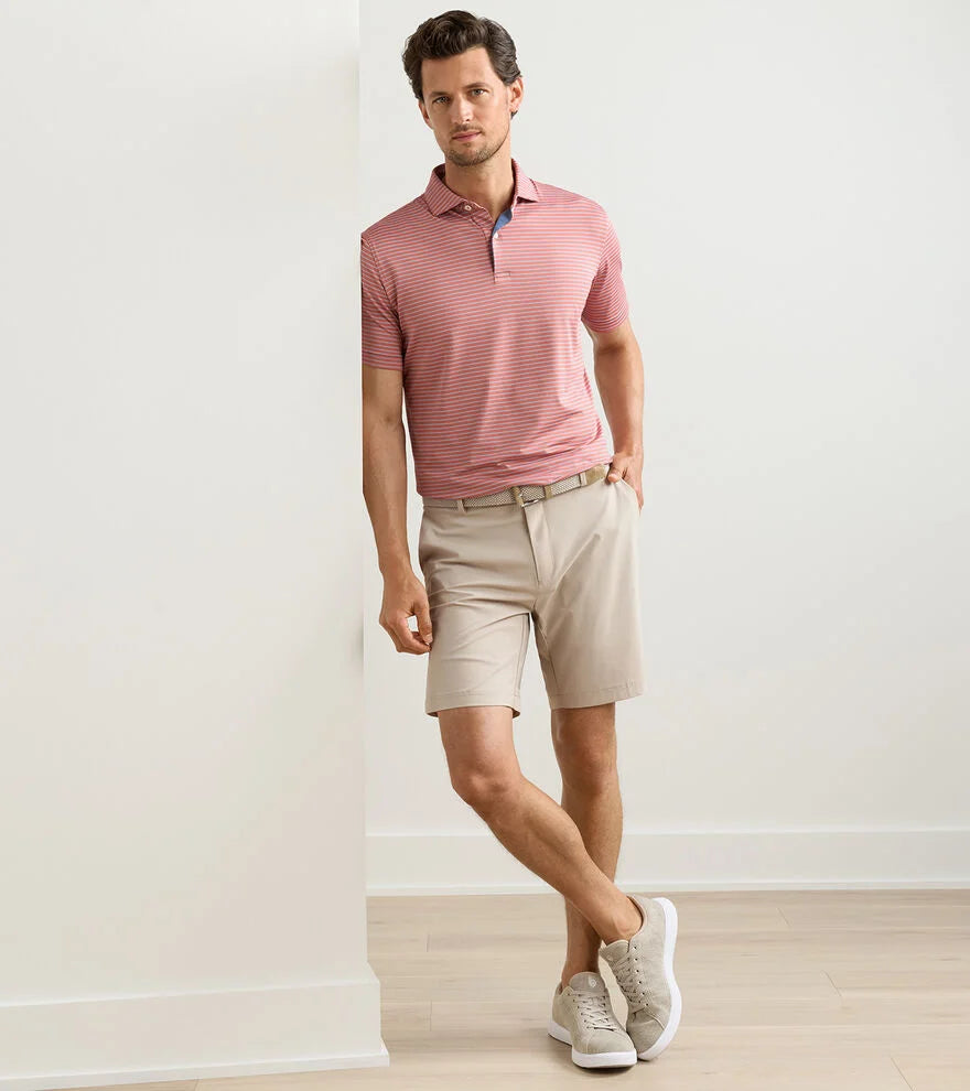 Peter Millar Crown Crafted Bingham Performance Short: Khaki