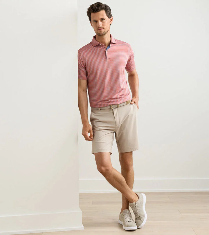 Peter Millar Crown Crafted Bingham Performance Short: Khaki