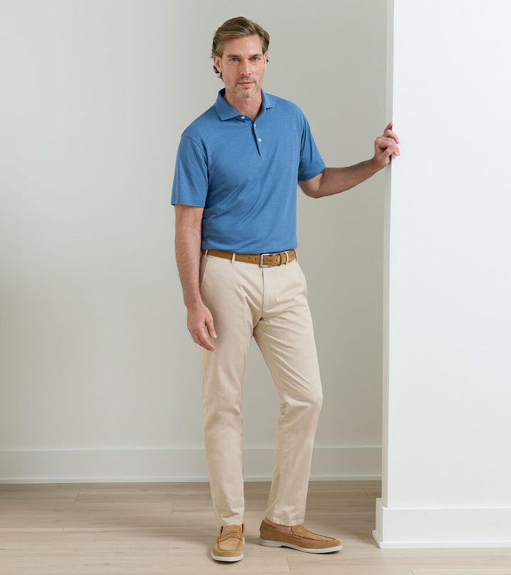 Peter Millar Crown Crafted Somerset Flat Front Pant: Sand