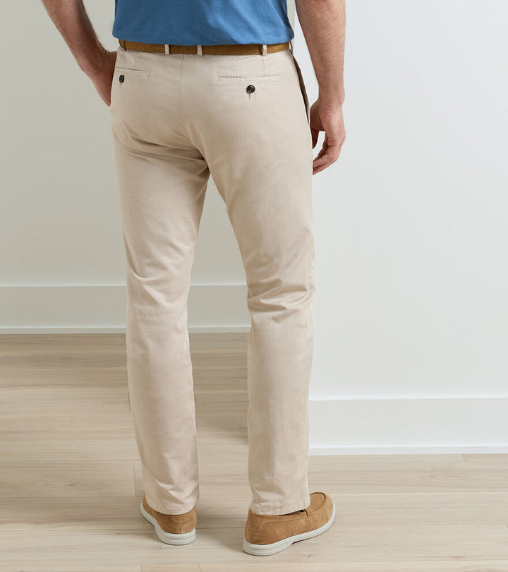 Peter Millar Crown Crafted Somerset Flat Front Pant: Sand