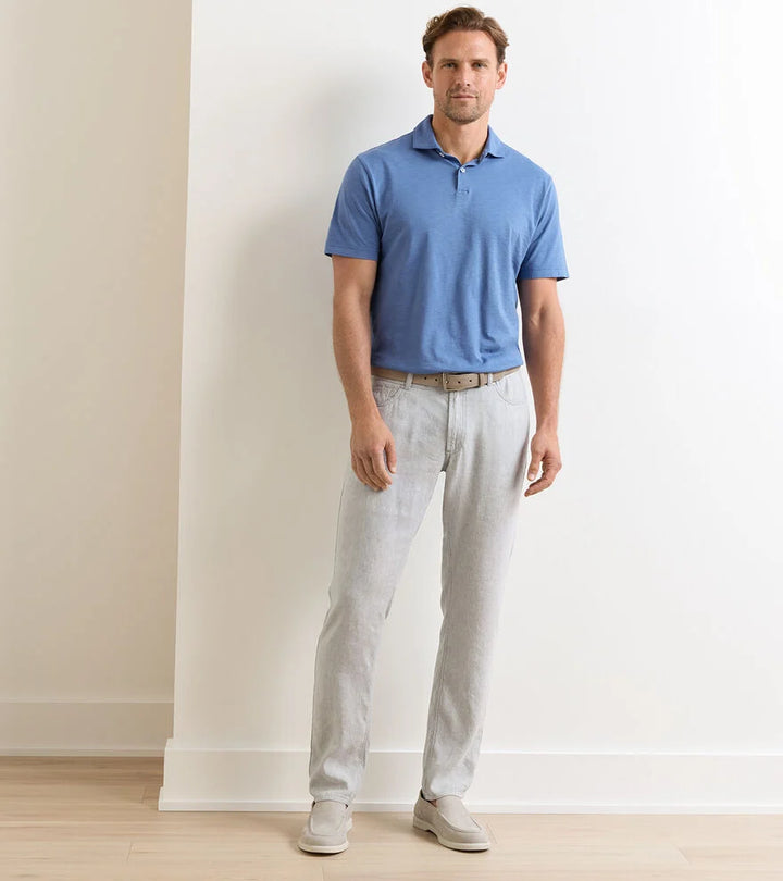 Peter Millar Crown Crafted Hampton Twill Five Pocket Pant: British Grey