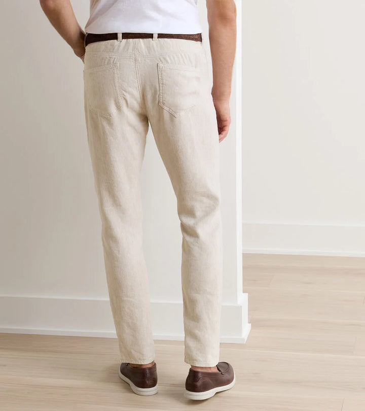 Peter Millar Crown Crafted Hampton Twill Five Pocket Pant: Truffle