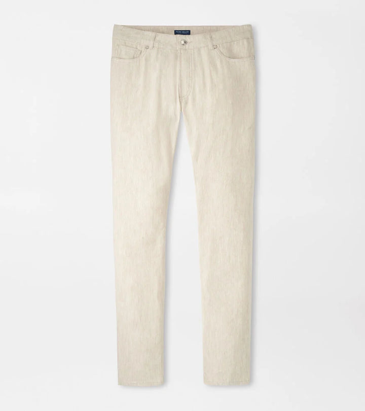 Peter Millar Crown Crafted Hampton Twill Five Pocket Pant: Truffle