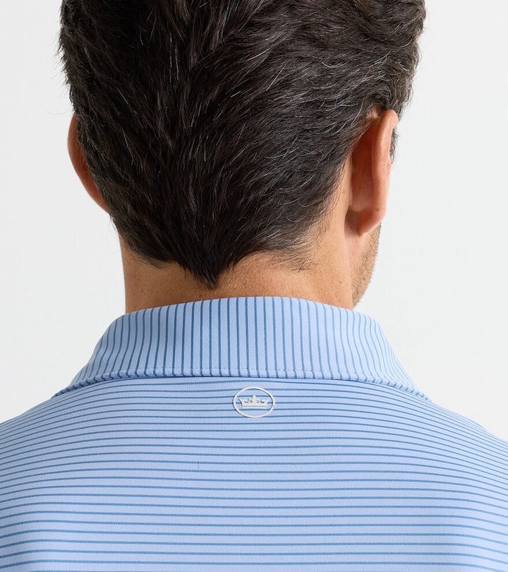 Peter Millar Crown Crafted Ballad Performance Jersey Polo: Iris Mist