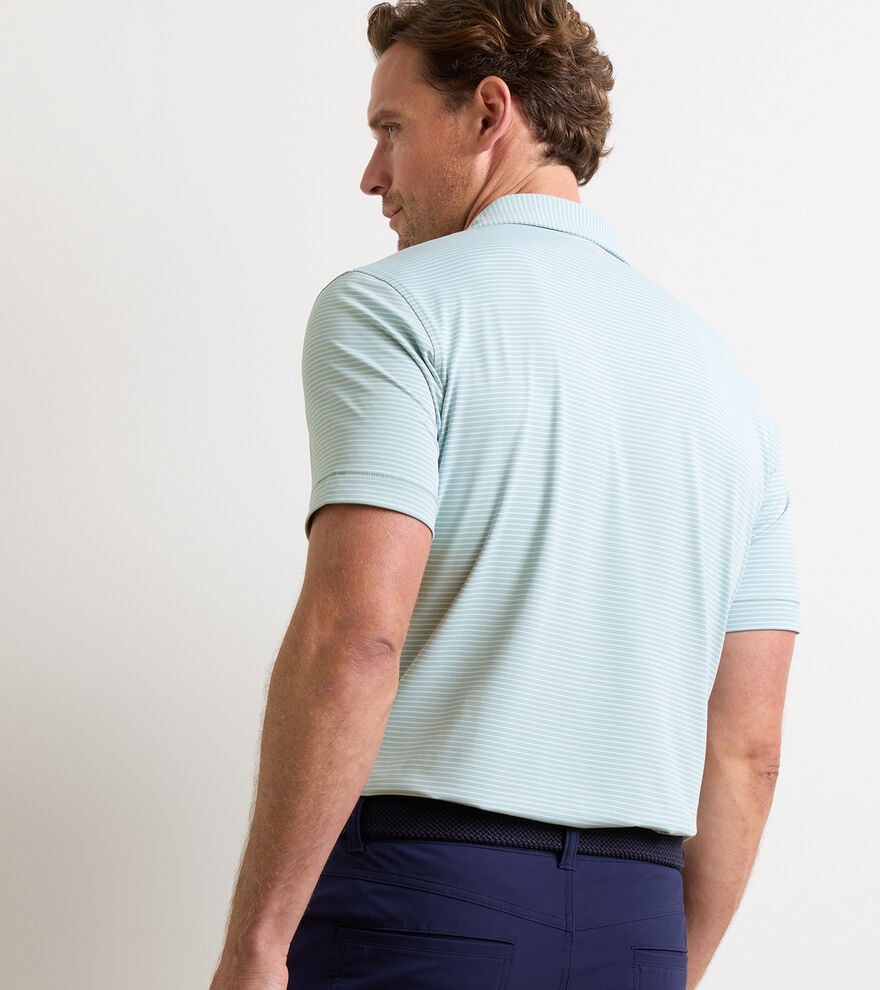 Peter Millar Crown Crafted Ballad Performance Jersey Polo: Light Willow