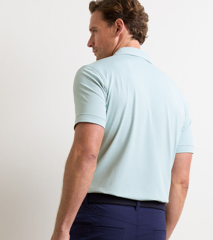 Peter Millar Crown Crafted Ballad Performance Jersey Polo: Light Willow