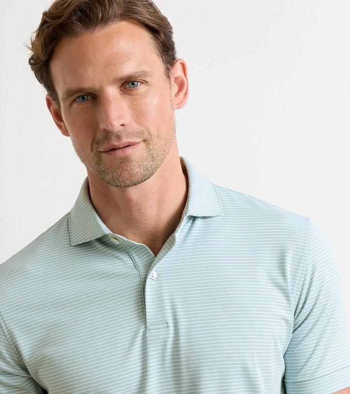 Peter Millar Crown Crafted Ballad Performance Jersey Polo: Light Willow