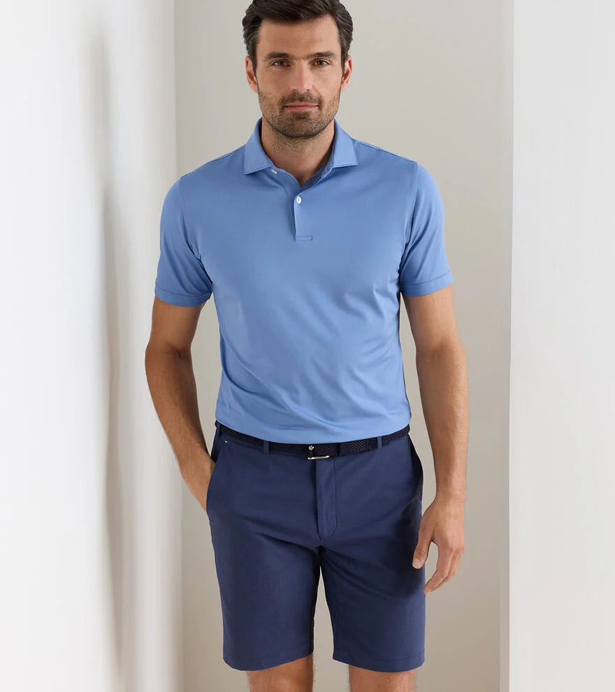 Peter Millar Crown Crafted Treble Performance Jersey Polo: Dusk Blue
