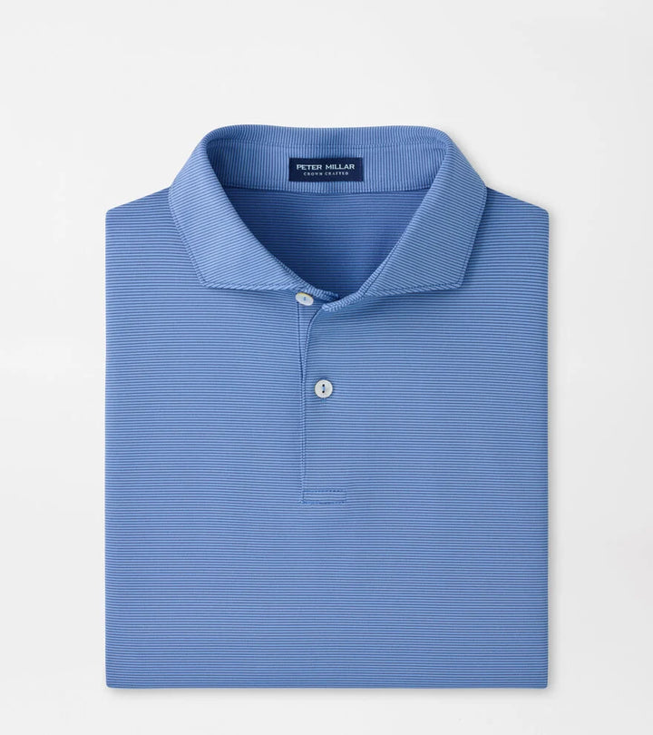 Peter Millar Crown Crafted Treble Performance Jersey Polo: Dusk Blue