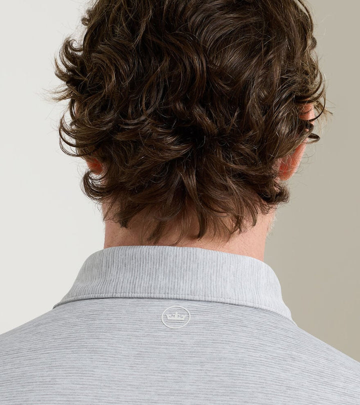 Peter Millar Crown Crafted Treble Performance Jersey Polo: Gale Grey