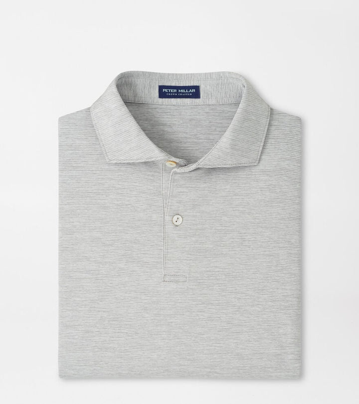 Peter Millar Crown Crafted Treble Performance Jersey Polo: Gale Grey