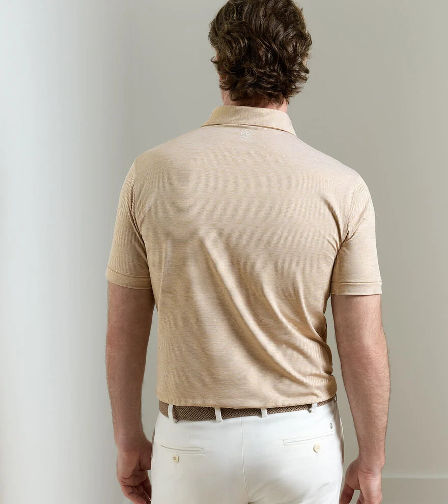 Peter Millar Crown Crafted Treble Performance Jersey Polo: Summer Dunes