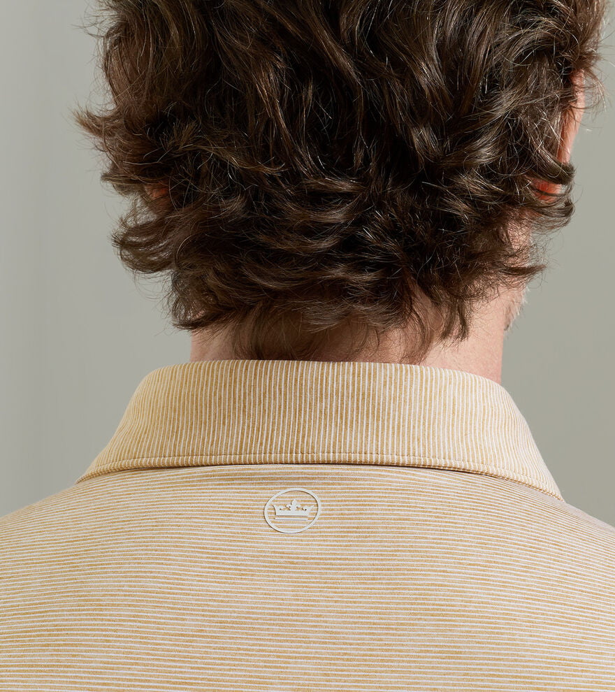 Peter Millar Crown Crafted Treble Performance Jersey Polo: Summer Dunes