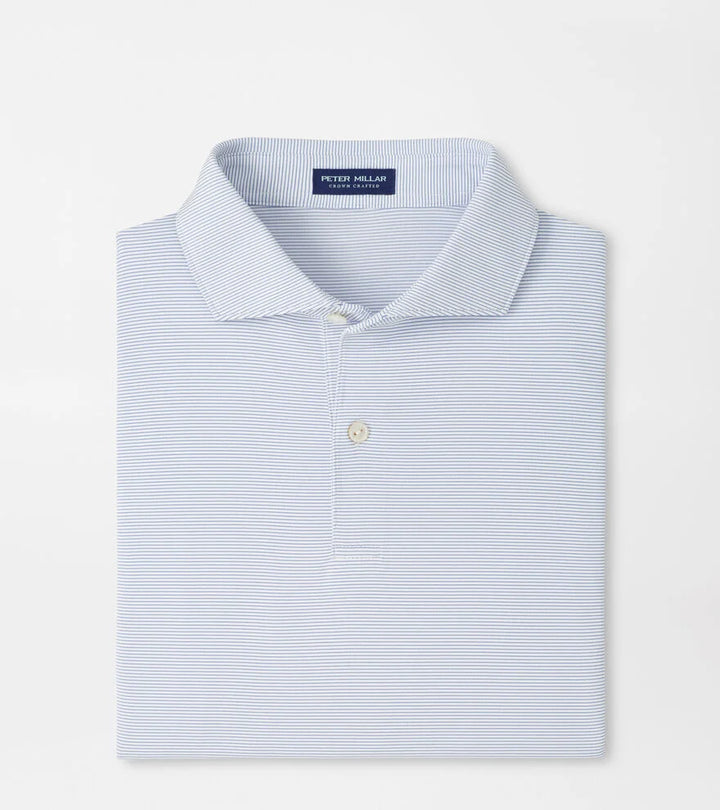 Peter Millar Crown Crafted Treble Performance Jersey Polo: White