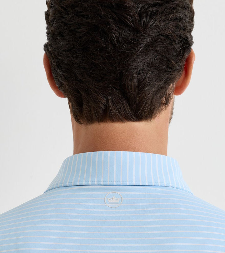Peter Millar Crown Crafted Keynote Performance Jersey Polo: Blue Frost
