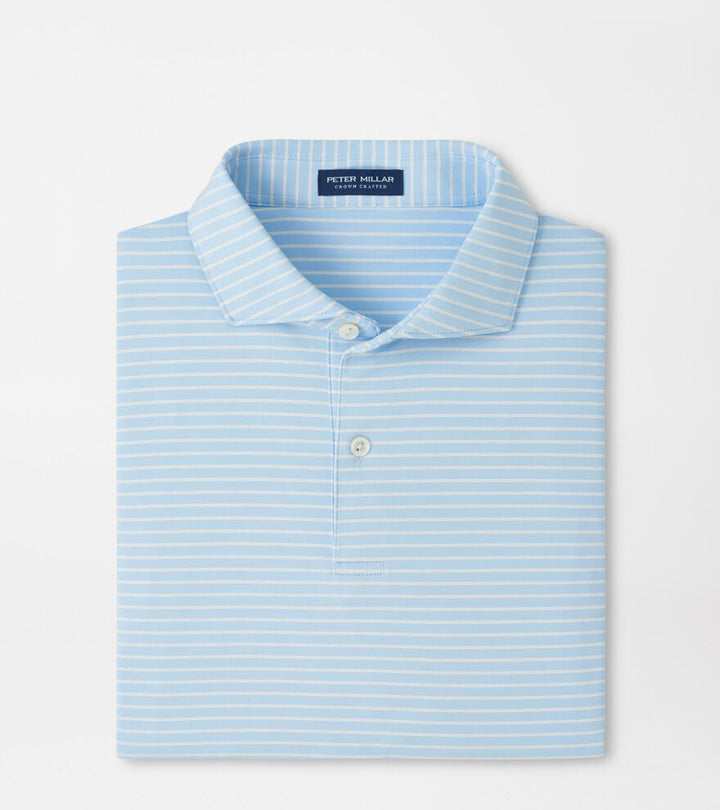 Peter Millar Crown Crafted Keynote Performance Jersey Polo: Blue Frost