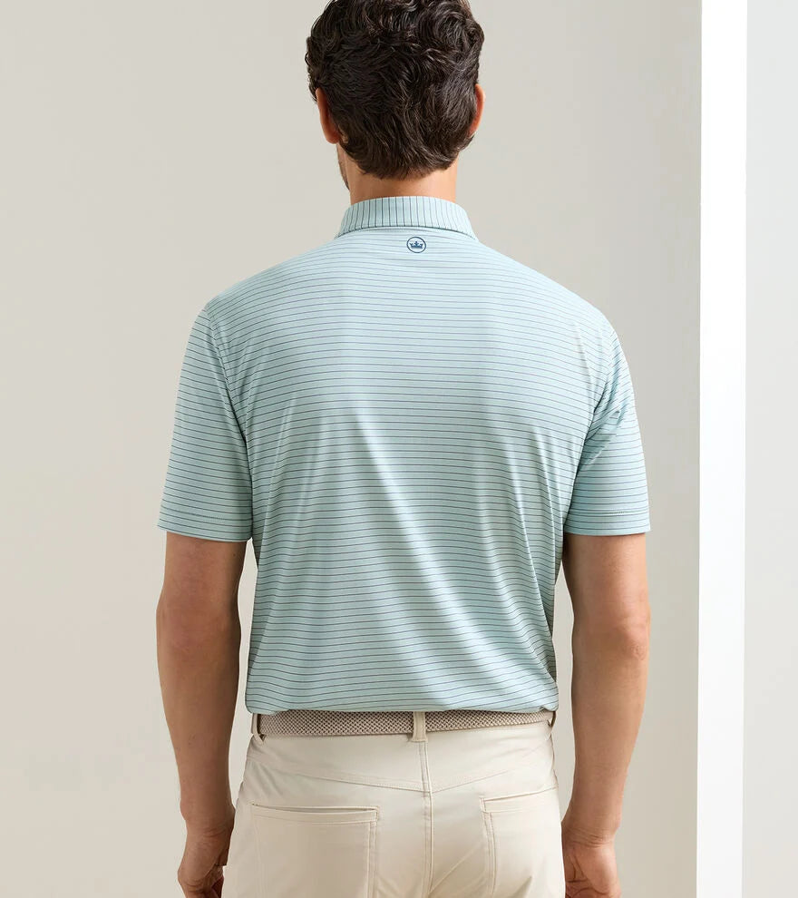 Peter Millar Crown Crafted Keynote Performance Jersey Polo: Light Willow