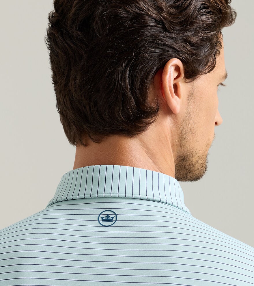 Peter Millar Crown Crafted Keynote Performance Jersey Polo: Light Willow