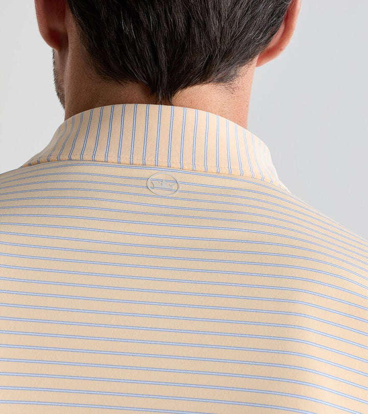 Peter Millar Crown Crafted Keynote Performance Jersey Polo: Light Orange Sorbet