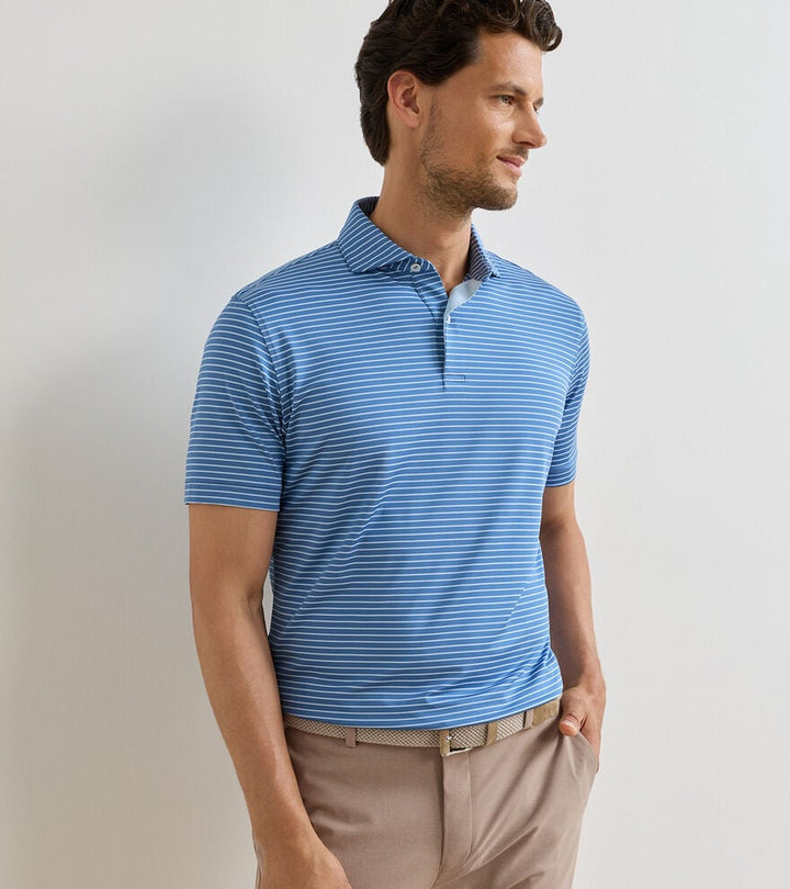 Peter Millar Crown Crafted Keynote Performance Jersey Polo: Storm