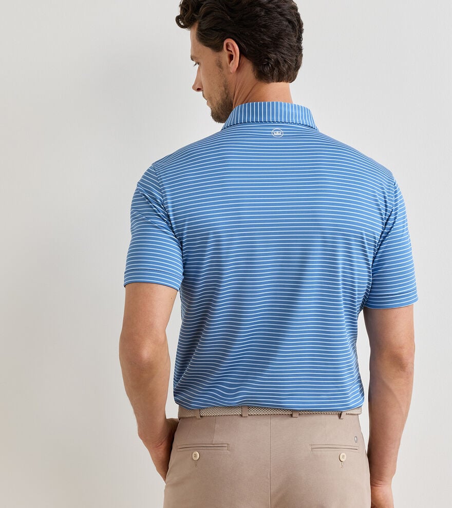 Peter Millar Crown Crafted Keynote Performance Jersey Polo: Storm