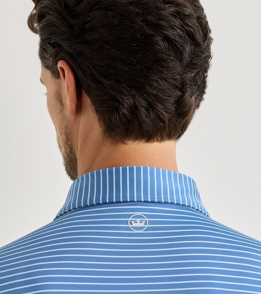 Peter Millar Crown Crafted Keynote Performance Jersey Polo: Storm
