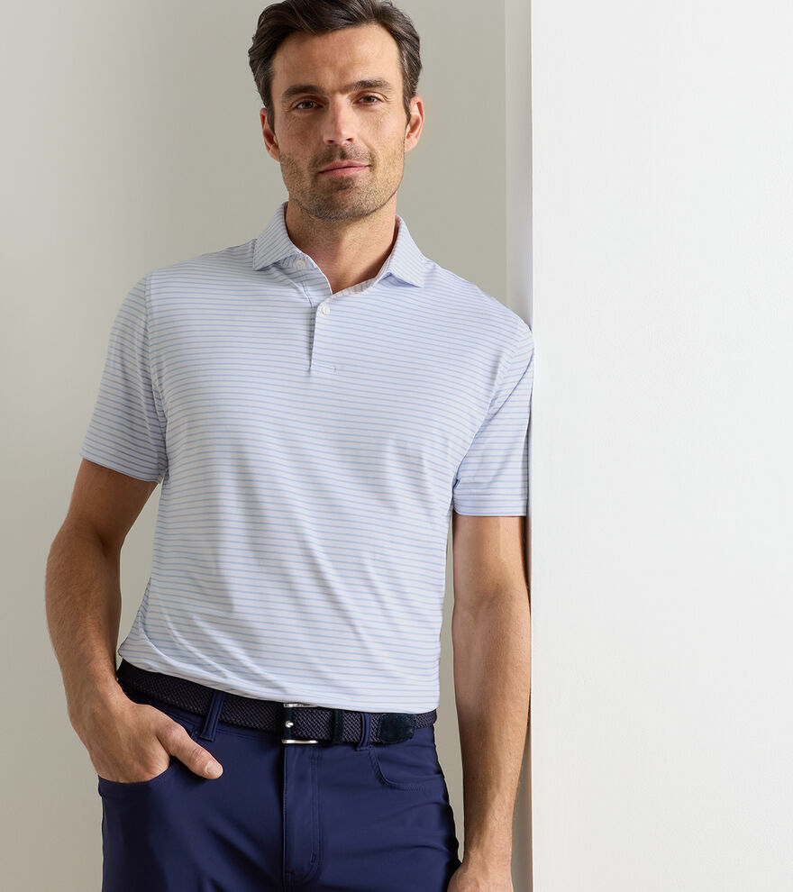 Peter Millar Crown Crafted Keynote Performance Jersey Polo: White