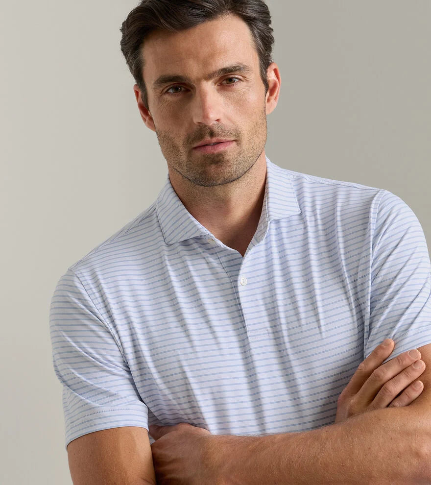 Peter Millar Crown Crafted Keynote Performance Jersey Polo: White