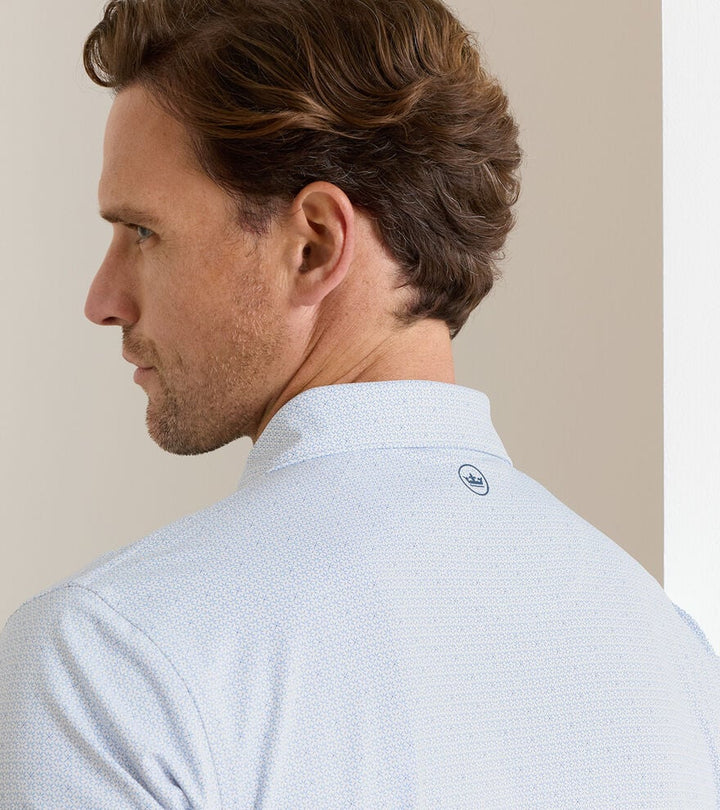 Peter Millar Crown Crafted Alder Performance Jersey Polo: White