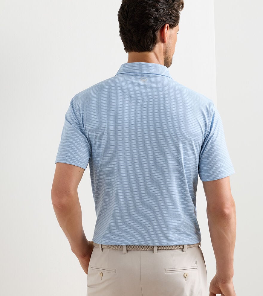 Peter Millar Crown Crafted Ponte Performance Jersey Polo: Blue Frost