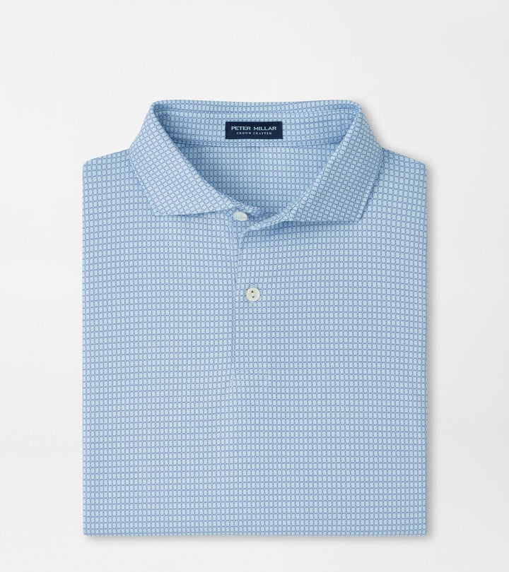 Peter Millar Crown Crafted Ponte Performance Jersey Polo: Blue Frost