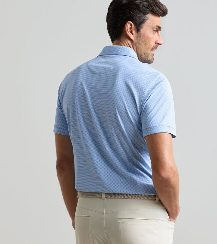Peter Millar Crown Crafted Granada Performance Jersey Polo: Dusk Blue