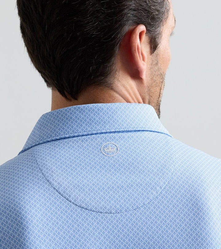 Peter Millar Crown Crafted Granada Performance Jersey Polo: Dusk Blue
