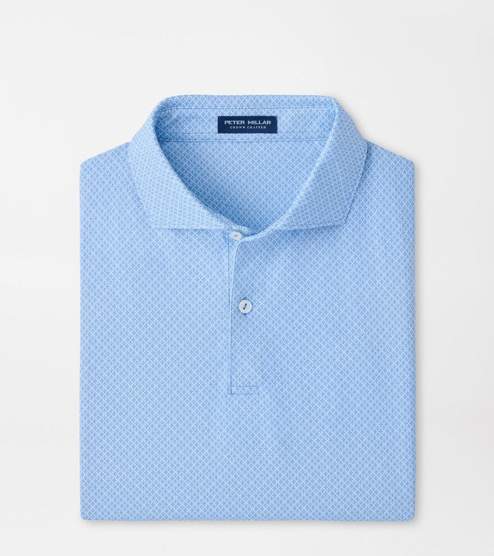Peter Millar Crown Crafted Granada Performance Jersey Polo: Dusk Blue