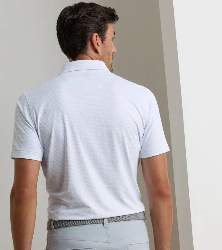 Peter Millar Crown Crafted Briar Performance Jersey Polo: White