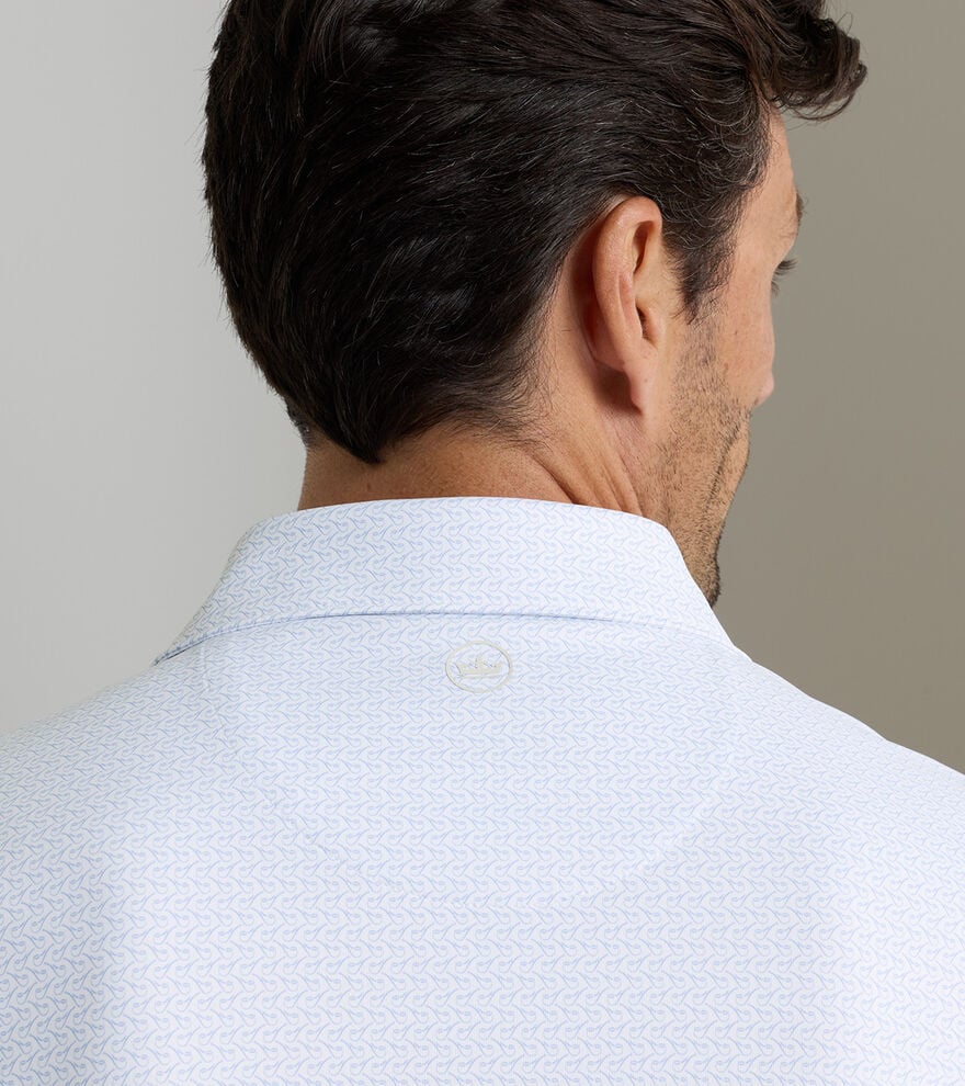 Peter Millar Crown Crafted Briar Performance Jersey Polo: White