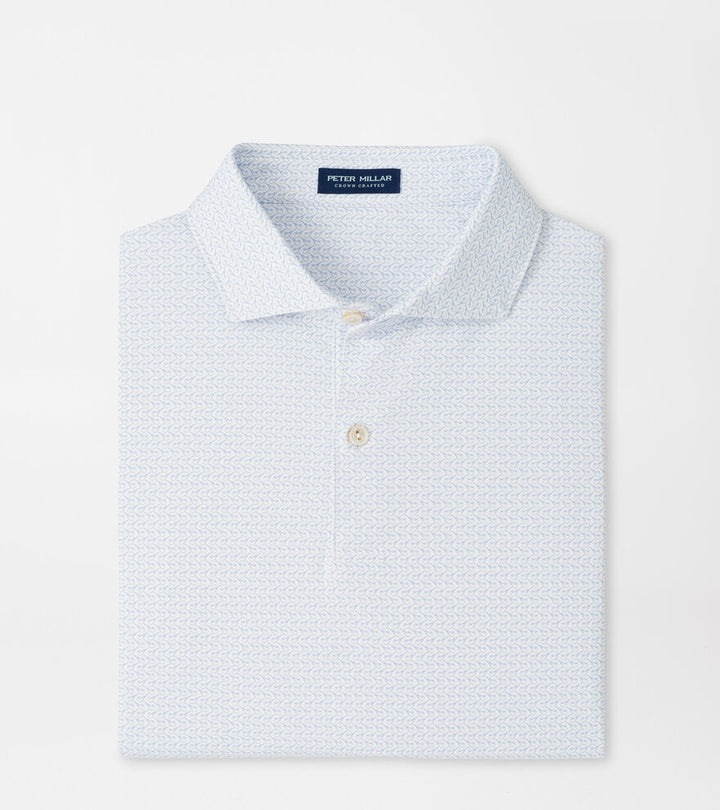 Peter Millar Crown Crafted Briar Performance Jersey Polo: White