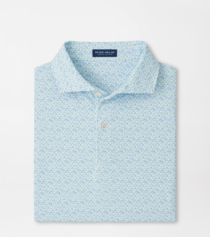 Peter Millar Crown Crafted Wood Fired Performance Jersey Polo: White