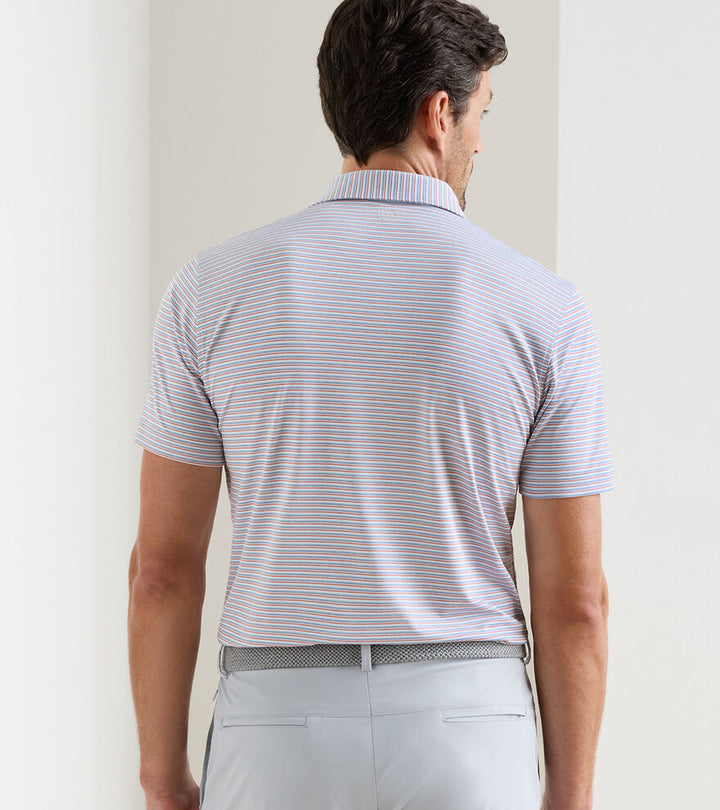Peter Millar Crown Crafted Alda Performance Jersey Polo: Blue Frost
