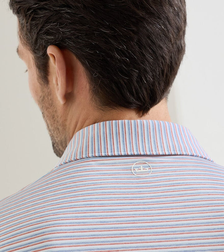 Peter Millar Crown Crafted Alda Performance Jersey Polo: Blue Frost