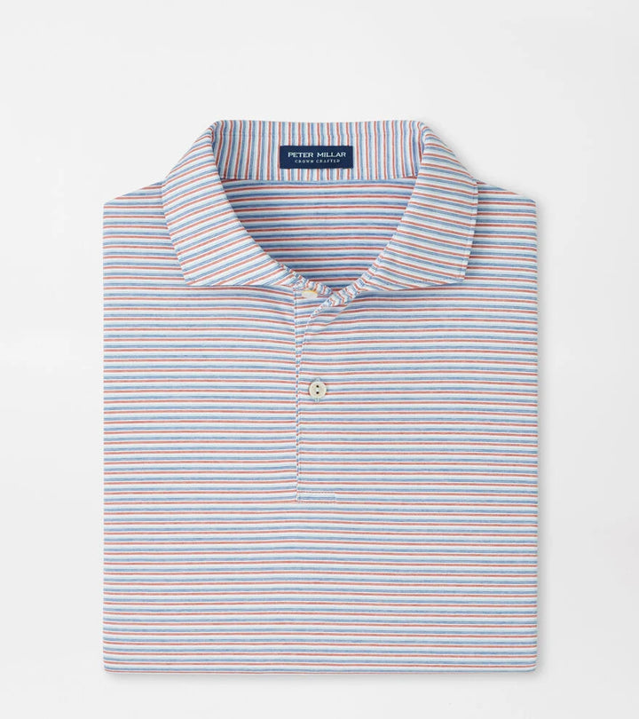 Peter Millar Crown Crafted Alda Performance Jersey Polo: Blue Frost