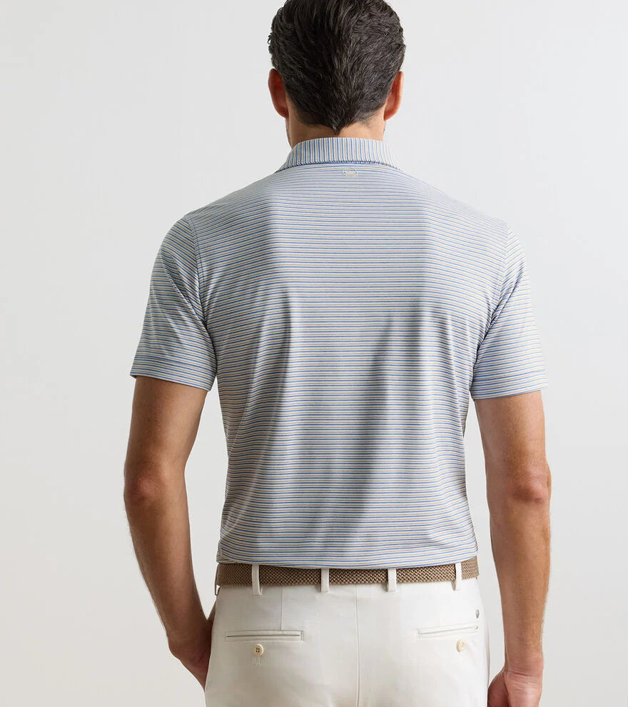 Peter Millar Crown Crafted Alda Performance Jersey Polo: Dusk Blue
