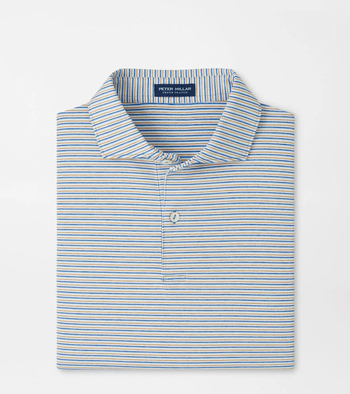 Peter Millar Crown Crafted Alda Performance Jersey Polo: Dusk Blue