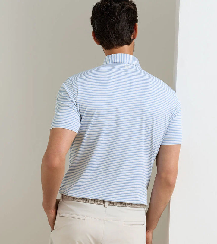 Peter Millar Crown Crafted Alda Performance Jersey Polo: Iris Mist