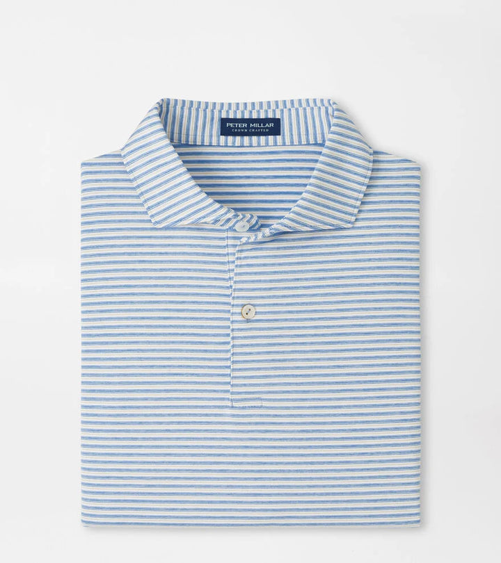 Peter Millar Crown Crafted Alda Performance Jersey Polo: Iris Mist