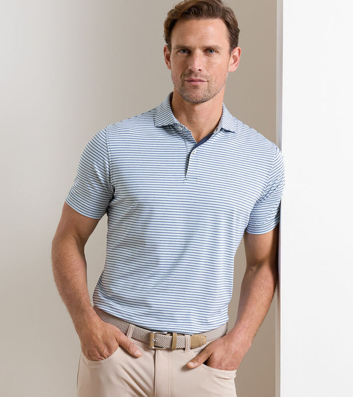 Peter Millar Crown Crafted Alda Performance Jersey Polo: Navy