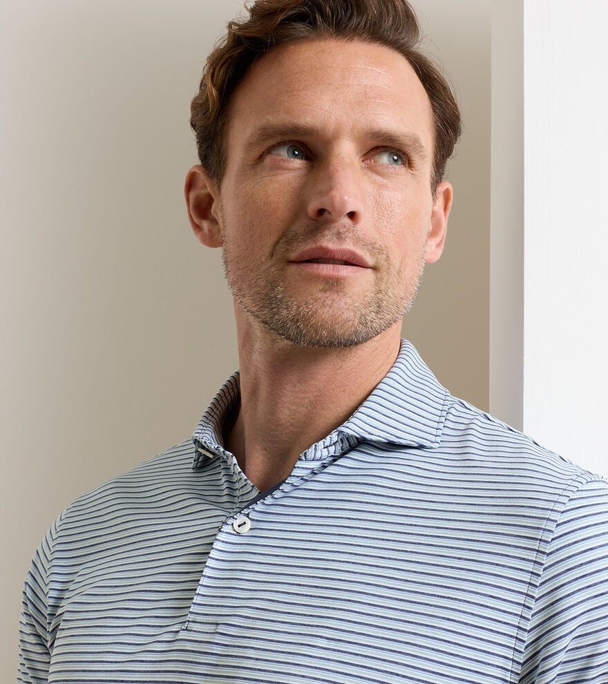 Peter Millar Crown Crafted Alda Performance Jersey Polo: Navy